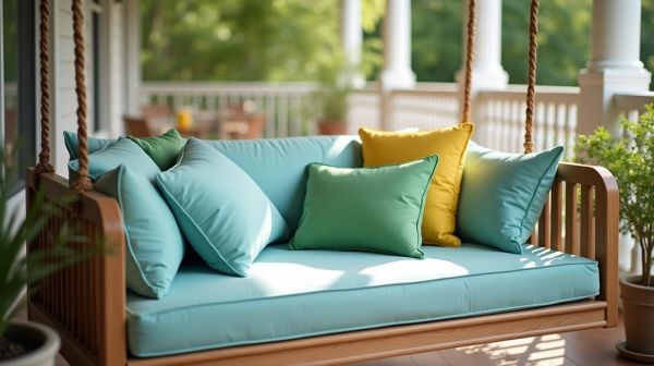Améliorer le confort de votre extérieur avec un coussin pour balançoire véranda