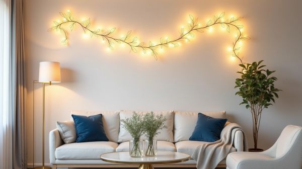 Idées déco avec guirlandes lumineuses LED pour intérieur