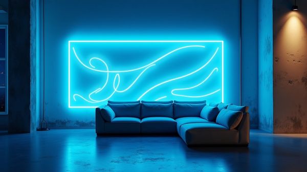 Illuminez votre intérieur avec un néon mural stylé