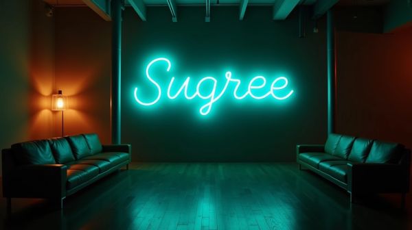 Illuminez votre intérieur avec un néon mural stylé